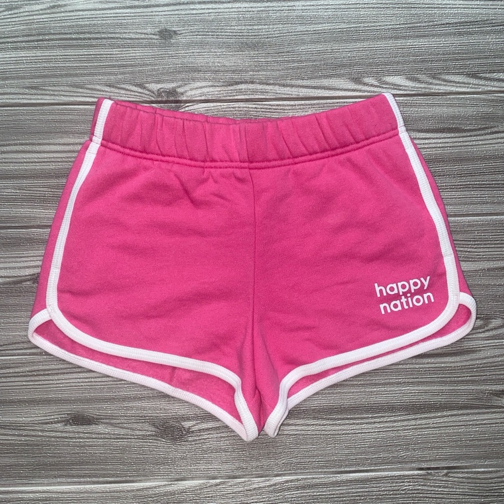 Happy Nation Pink Athletic Shorts